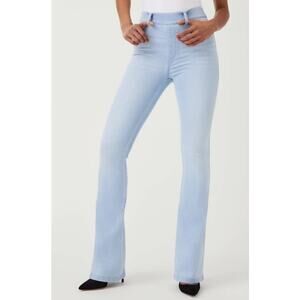 Spanx Flare Leg Pull On Denim Jeans Retro Light‎ Wash Size S